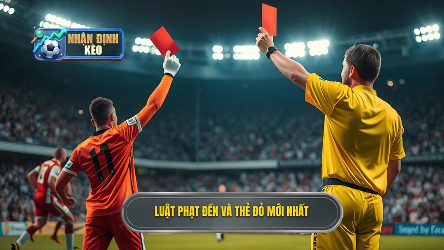1. Luật phạt đền và thẻ đỏ mới nhất