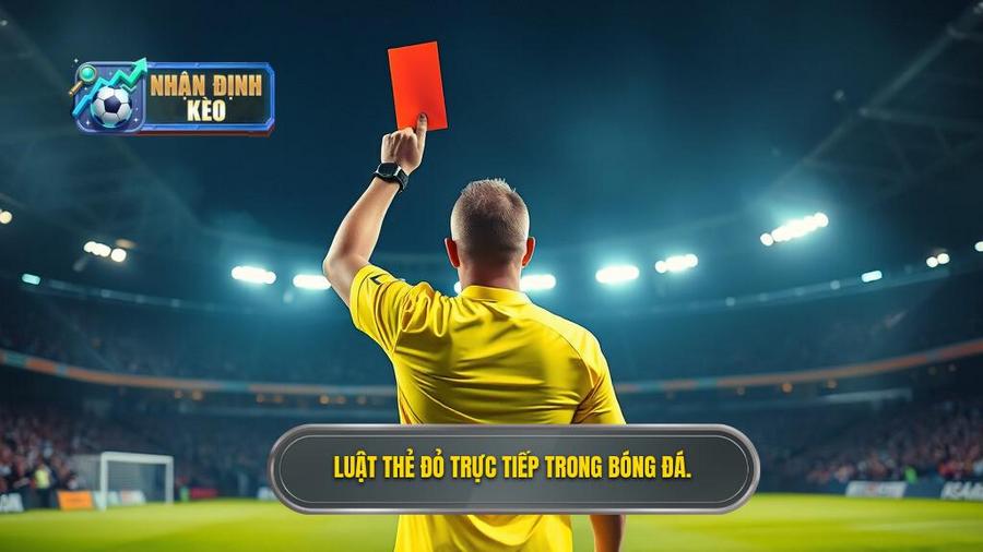 1. Luật thẻ đỏ trực tiếp trong bóng đá.