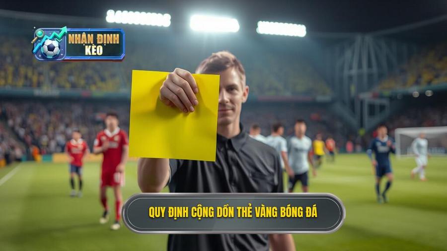 2. Quy định cộng dồn thẻ vàng bóng đá