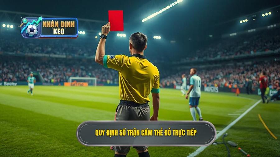 2. Quy định số trận cấm thẻ đỏ trực tiếp