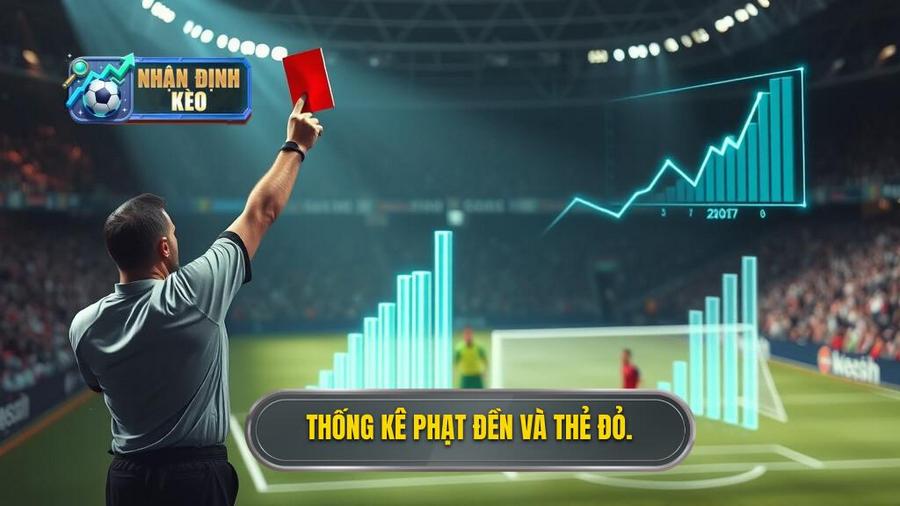 3. Thống kê phạt đền và thẻ đỏ.