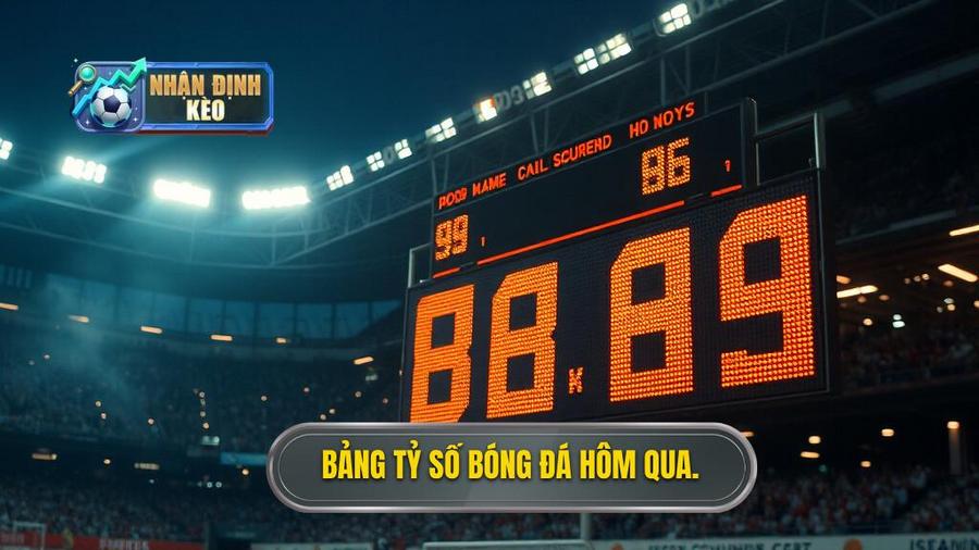 Bảng tổng hợp tỷ số bóng đá hôm qua - Cập nhật chi tiết