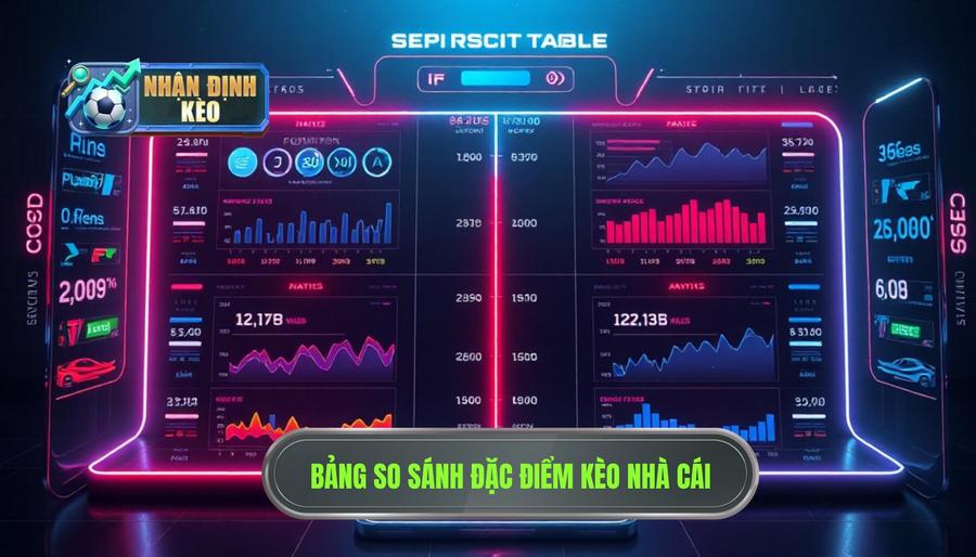 Bảng so sánh đặc điểm kèo của các nhóm nhà cái phổ biến